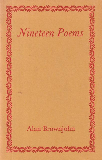 Nineteen Poems Alan Brownjohn