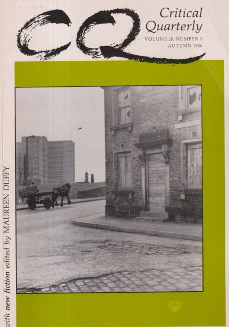 Critical Quarterly Autumn 1986 C.B. Cox (edits)