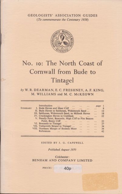 Geologists' Association Guides No. 10 - The North Coast of Cornwall from Bude to Tintagel J.G. Capewell (edits)
