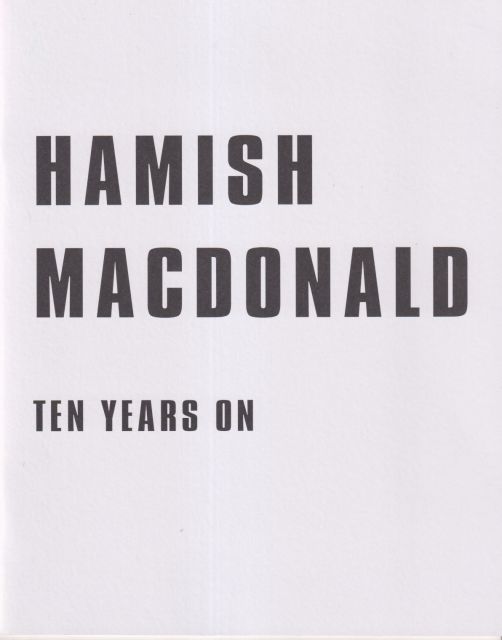 Hamish Macdonald - Ten Years On Louise Jones
