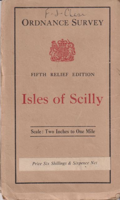 Ordnance Survey Fifth Relief Edition Isles of Scilly  Ordnance Survey