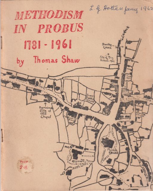 Methodism in Probus 1781 - 1961 Thomas Shaw